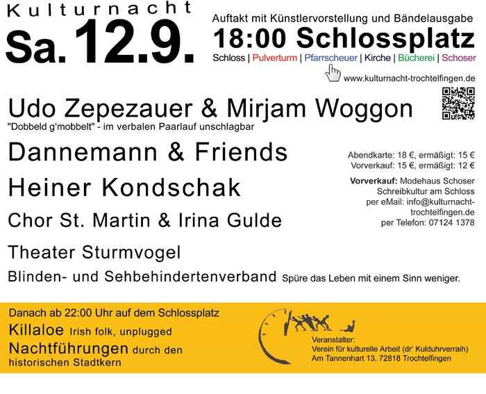 Trochtelfinger Kulturnacht 12.09.2015